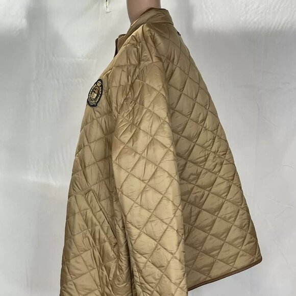 NEW LAUREN RALPH LAUREN Women's Jacket Quilted Fleece Lined Size 3X Beige - Picture 3 of 8
